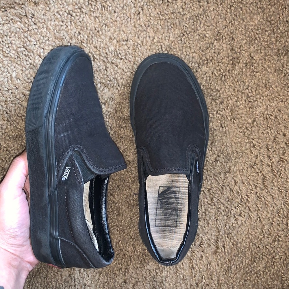 Black Slip On Vans